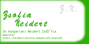 zsofia neidert business card